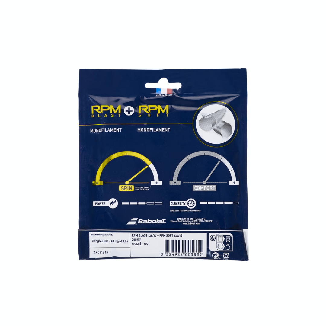 BABOLAT HYB RPM BLAST 125 + RPM SOFT 130