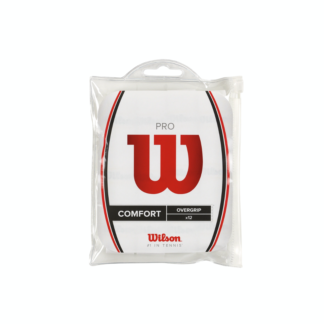 WILSON PRO OVERGRIP 12PK WH