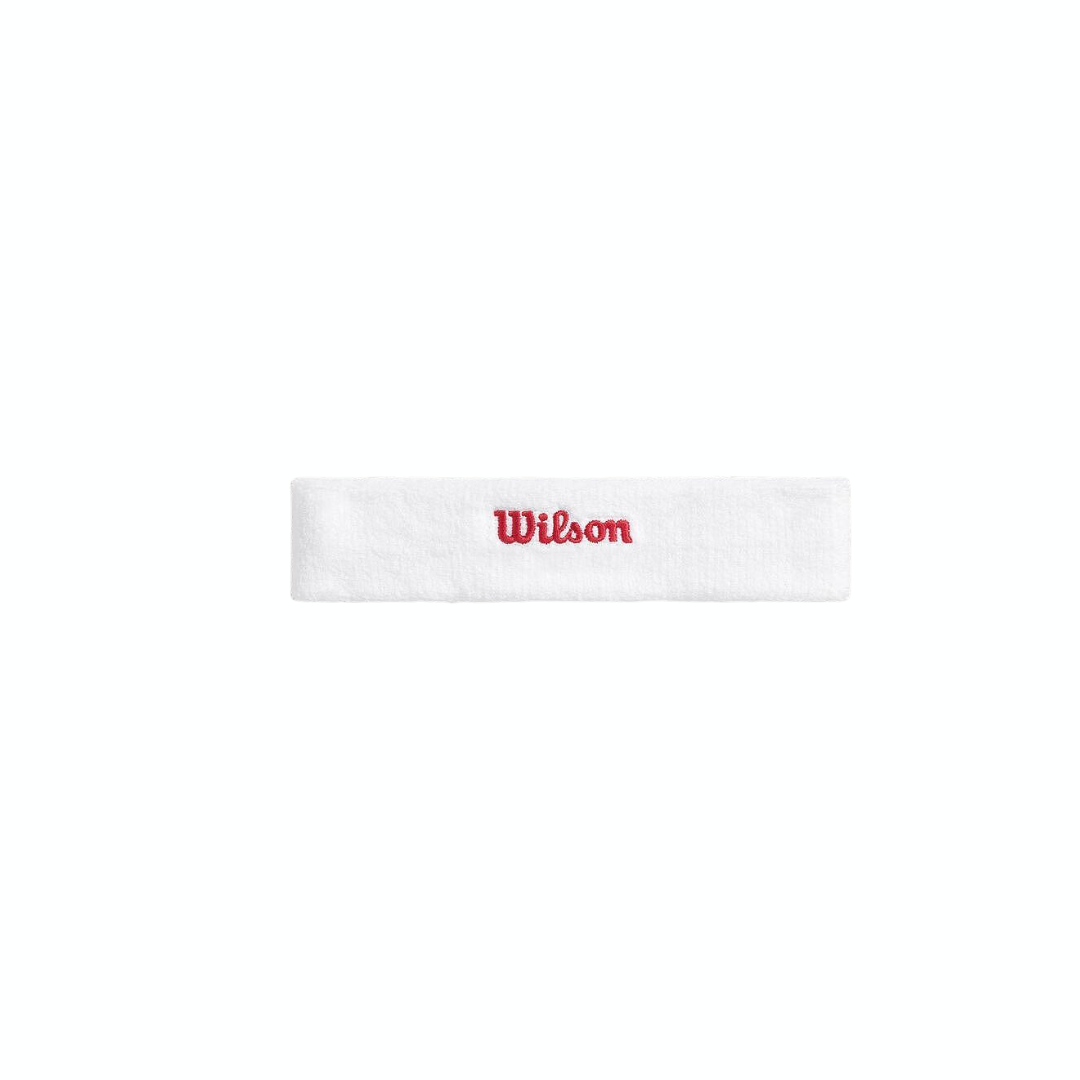WILSON U TERRY LOGO HEADBAND BR WHITE/INFRRD