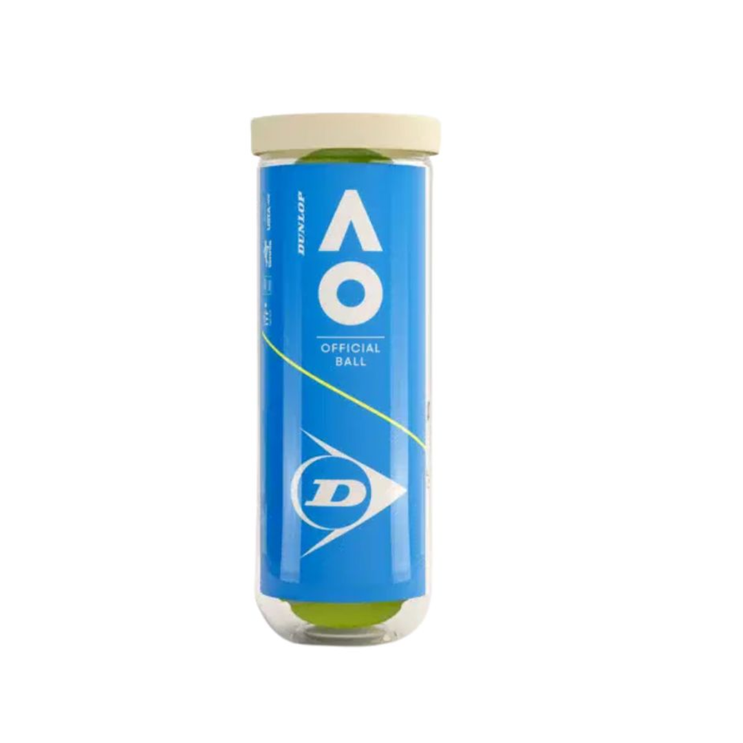 DUNLOP Australian Open 3 Ball Tennis Tube