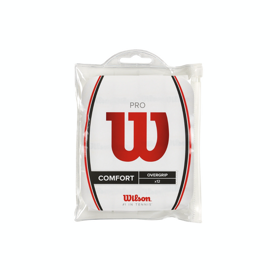 WILSON PRO OVERGRIP 12PK WH