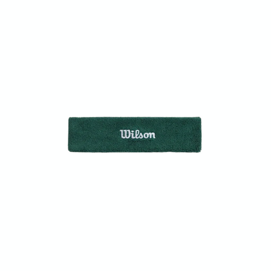 WILSON U TERRY LOGO HEADBAND FIELD GREEN